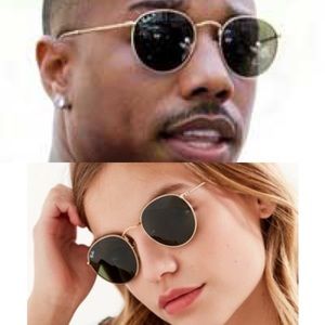 New Polarized Rayban Round Metal Sunglasses RB3447